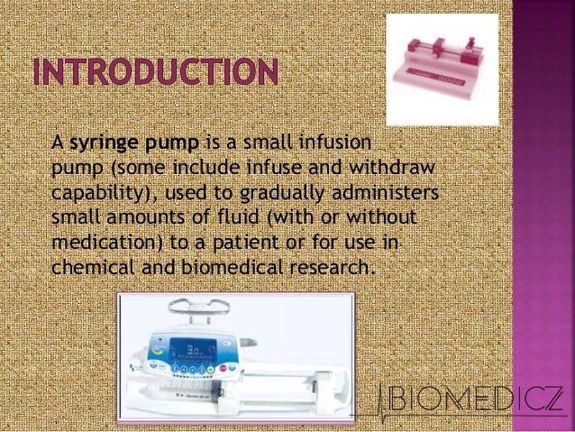 syringe pump