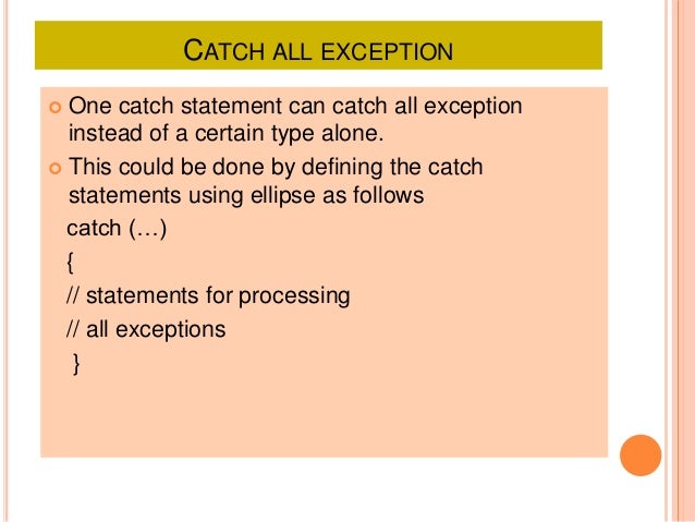 C Catch Exception By Reference – JGLXES