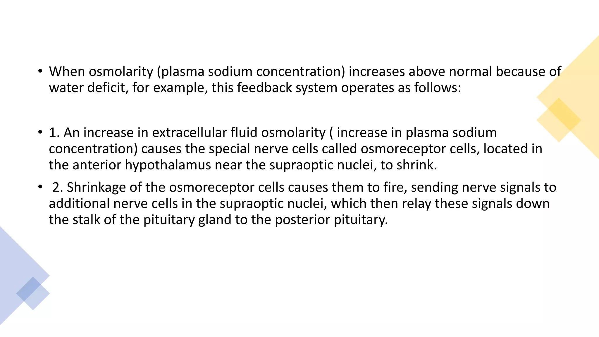 REGULATION OF EXTRACELLULAR FLUID OSMOLARITY BY KIDNEY PPT