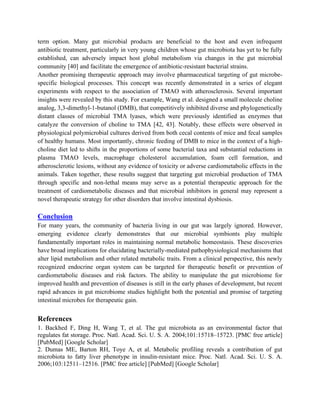 Role of Gut Microbiota in Lipid Metabolism | PDF
