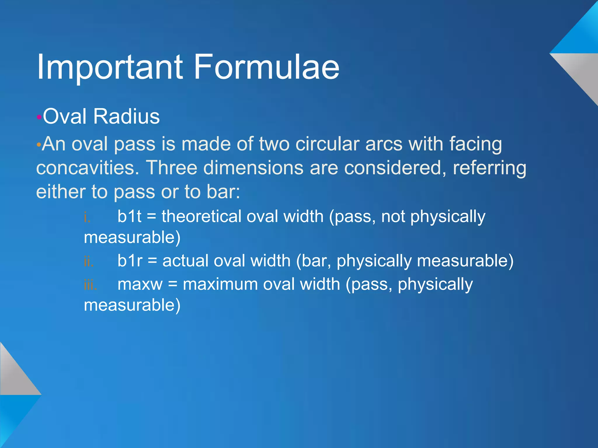 Roll pass design in continuous bar mills | PDF