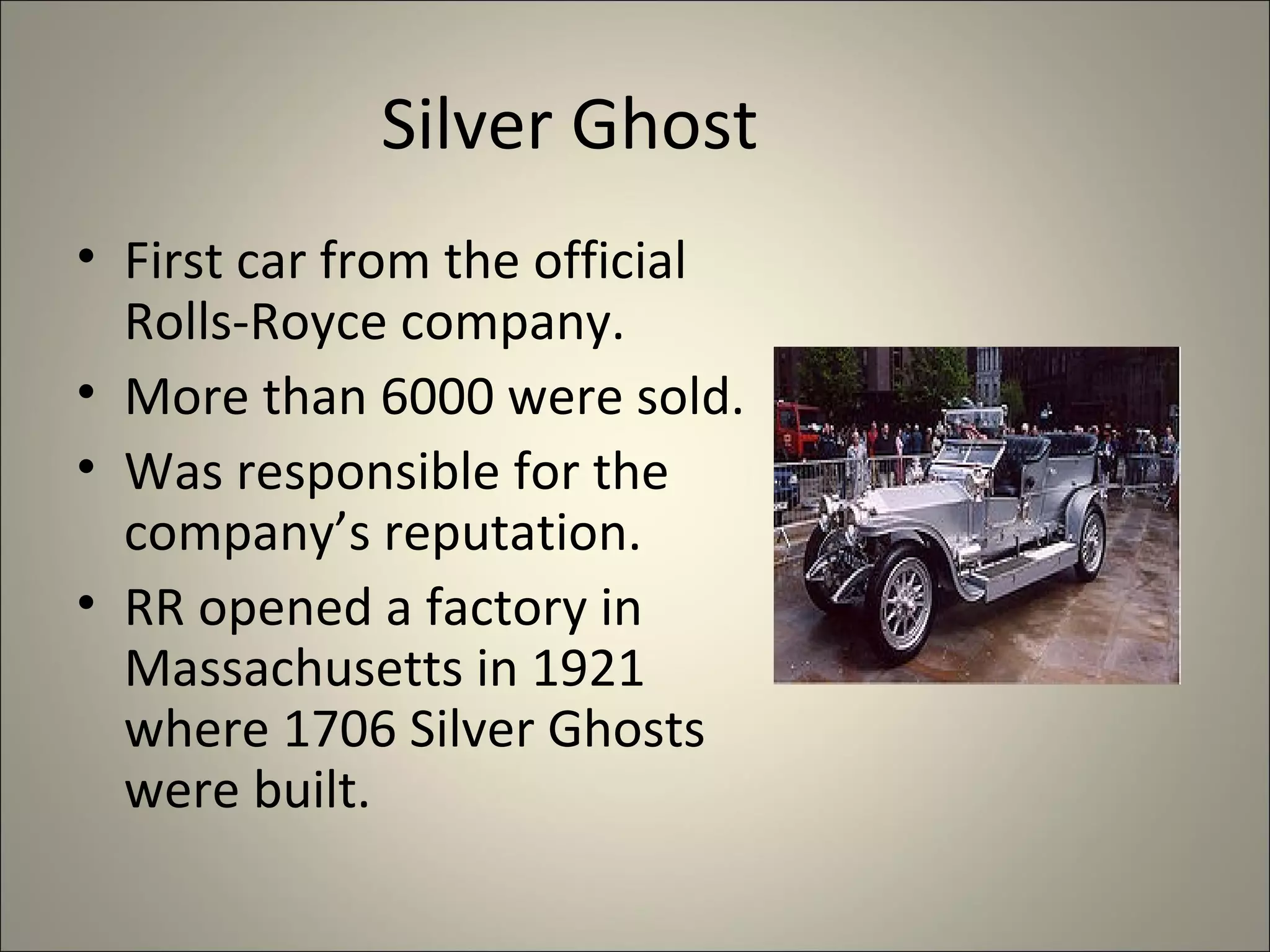 Rolls Royce Presentation Ppt