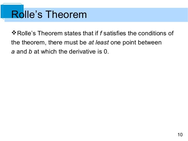 Roll's theorem