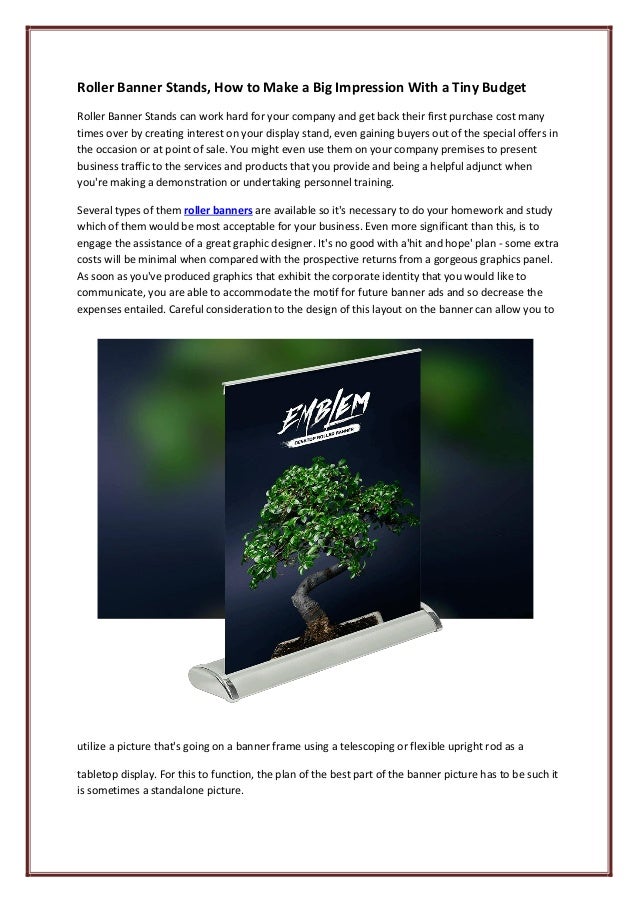Roll Up Displays