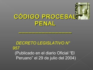 Rol pnp en el ncpp | PPT