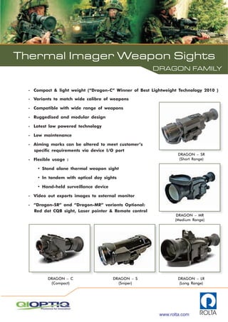 Dragon Thermal imager weapon scope (The Dragon Family)