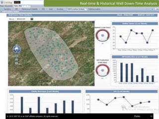 © 2015 SAP SE or an SAP affiliate company. All rights reserved. 10Public
Real-time & Historical Well Down-Time Analysis
 