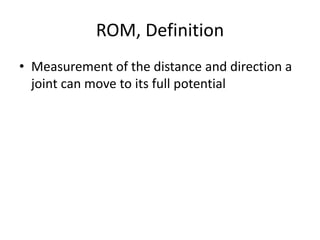 Range Of Motion | PPTX