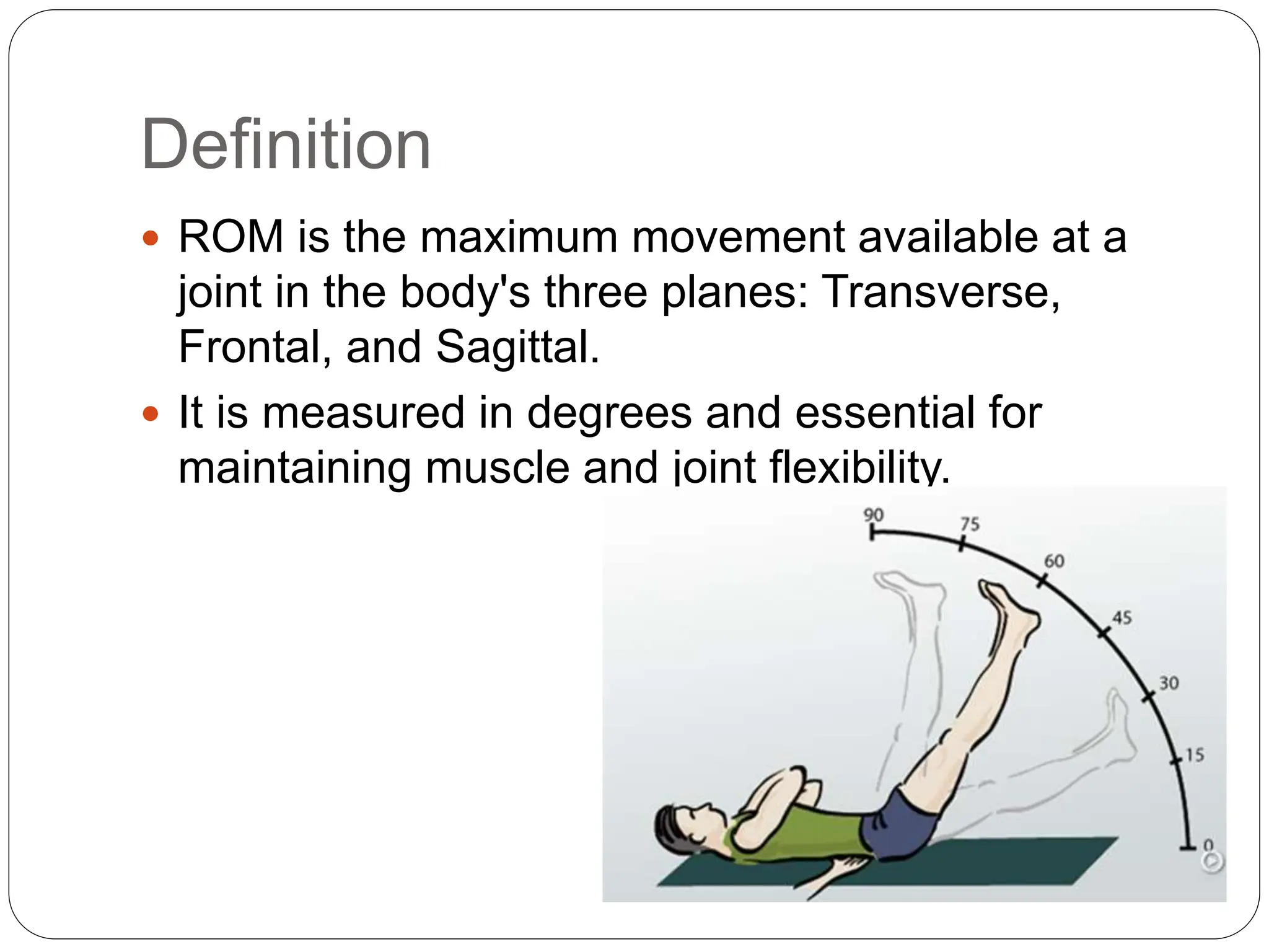 Range of motion exercises | PPTX