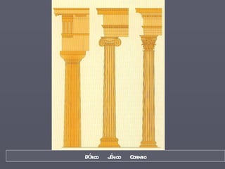 Dórico  Jónico  Corintio 