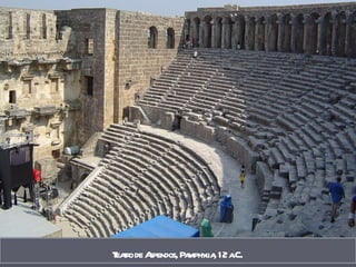 Teatro de Aspendos, Pamphylia, 12 a.C . 