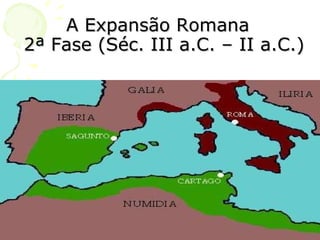 A Expansão Romana   2ª Fase (Séc. III a.C. – II a.C.) 