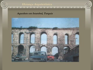 Herança Arquitetônica Aqueduto em Istambul, Turquia 
