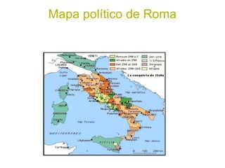 Mapa político de Roma
 