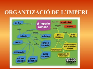 ORGANTIZACIÓ DE L’IMPERI
 