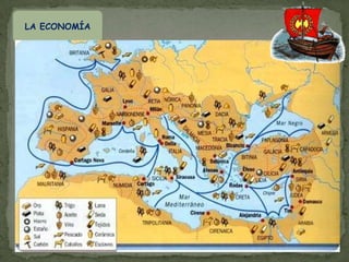 Roma es la capital económica de la AntigüedadCentros de comercioActividades económicas y grupos sociales