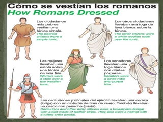 Plebeyos: sin linaje.Los clientes eran libres pero mantenían alguna relación de dependencia jurídica con el patrono del que recibían protección. Los esclavos pertenecían a un señor o al Estado y carecían de derechos. Habían llegado a esta situación por nacimiento, delitos o como prisioneros de guerra. Los libertos eran antiguos esclavos que habían conseguido la libertad por compra o por los méritos realizados.