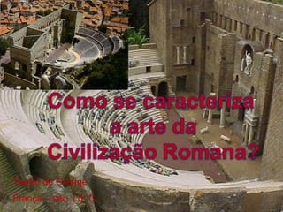 Teatro de Orange França – séc. I d. C . 