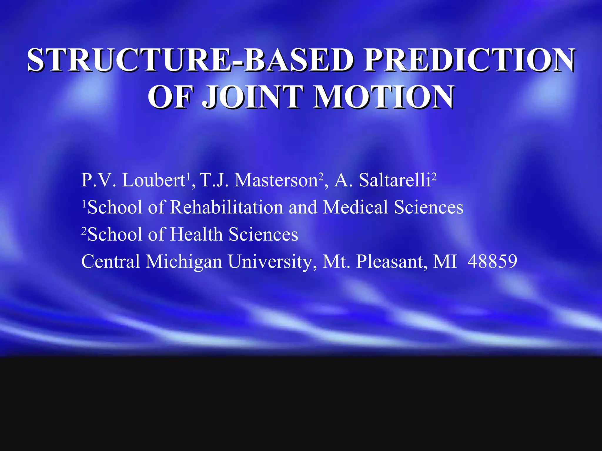 Range of Motion Study | PPT