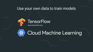 Use your own data to train models
 