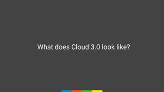 What does Cloud 3.0 look like?
 