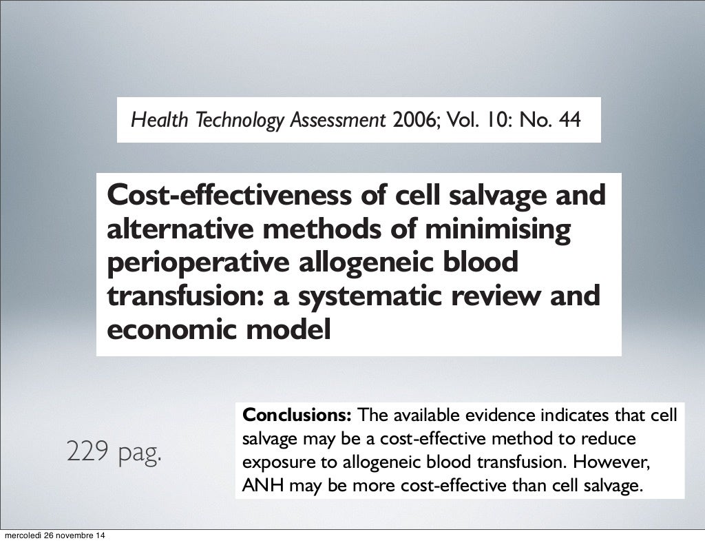 A fresh look at cell salvage