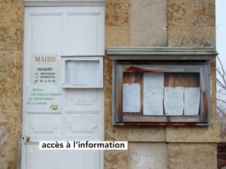 accès à l’information
 