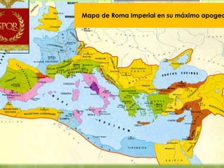 Mapa de Roma Imperial en su máximo apogeo

 