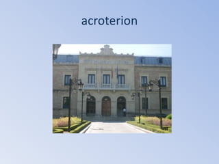 acroterion
 
