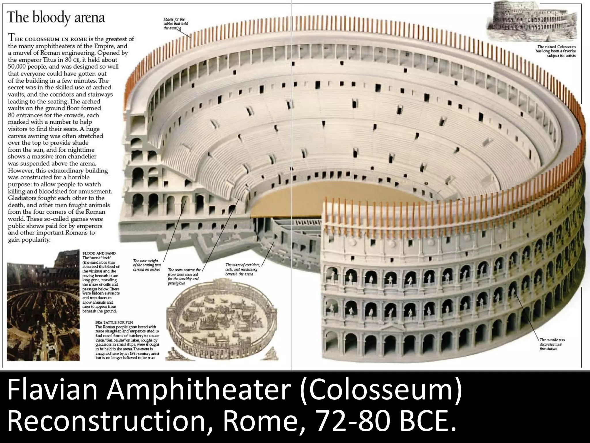 Groin VaultFlavian Amphitheater (Coliseum), Interior Vaults, Rome, 72-80 BCE. 