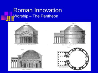 Roman Innovation
Worship – The Pantheon
 