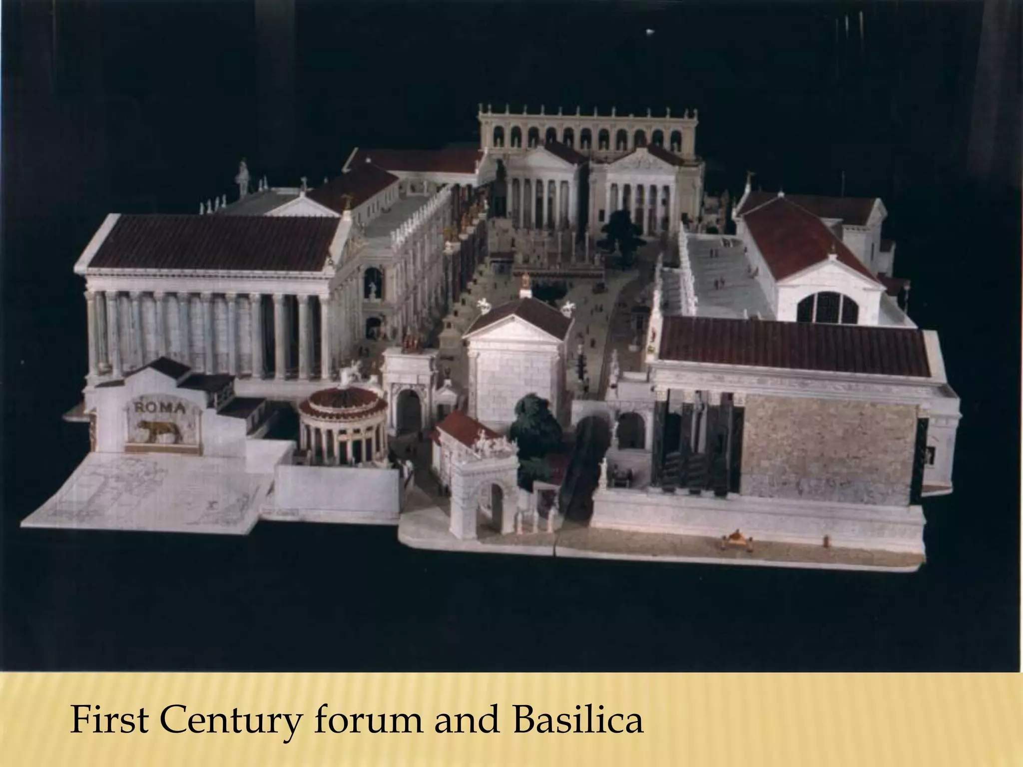 First Century forum and Basilica 