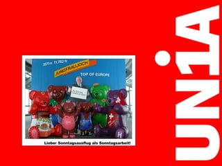 + 42% Lieber Sonntagsausflug als Sonntagsarbeit! 