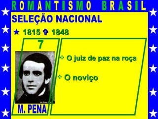 SELEÇÃO NACIONAL M. PENA 7    1815    1848 O juiz de paz na roça O noviço 