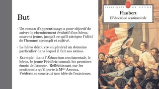 Roman d'apprentissage PPT
