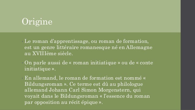 Roman d'apprentissage