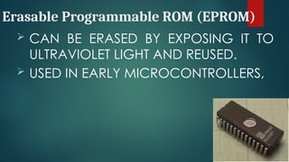 ROM and its types a detailed poweroint presentation | PPT
