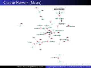 Exploring Citation Networks To Study Intertextuality In Classics