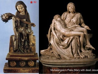 62
Michelangelo’s Pieta (Mary with dead Jesus
 