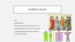 Palla Examples Rome roman history of traditional costume ppt. | PPTX