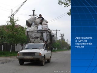 Aproveitamento
a 100% da
capacidade dos
veículos

 