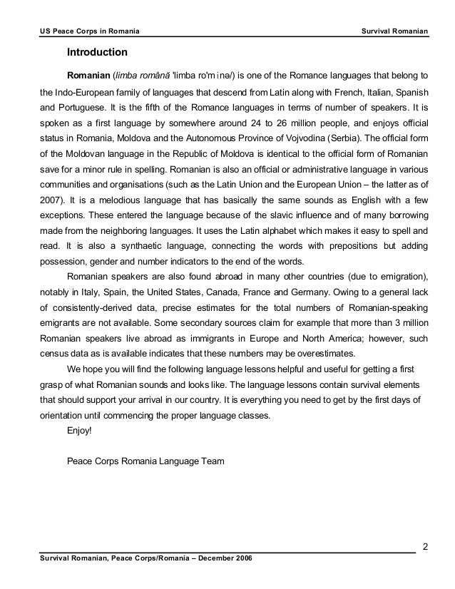 Basic Romanian Language Course