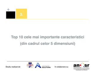 +
3.!

Top 10 cele mai importante caracteristici!
(din cadrul celor 5 dimensiuni)!

Studiu realizat de

în colaborare cu!

 
