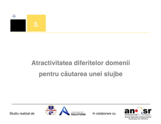 +
3.!

Atractivitatea diferitelor domenii !
pentru căutarea unei slujbe!

Studiu realizat de

în colaborare cu!

 