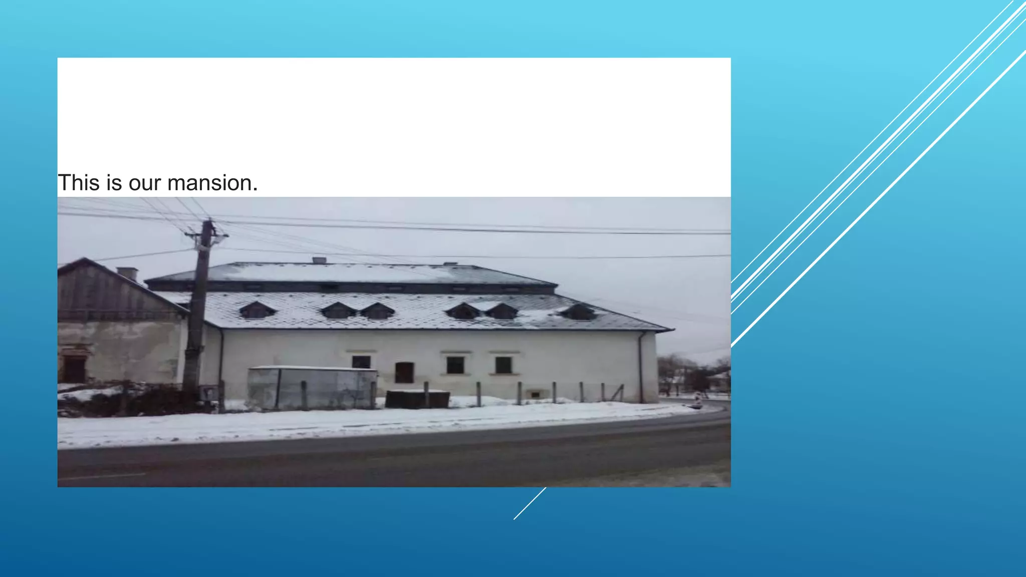 This is our mansion.