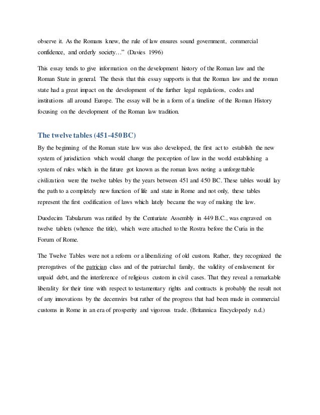roman law essay roman law essay