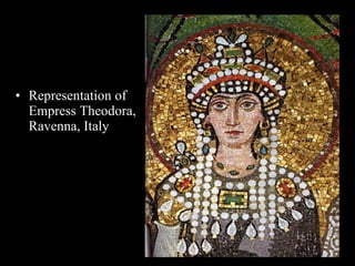 Representation of Empress Theodora, Ravenna, Italy 