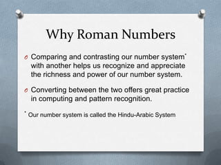 Roman Number System