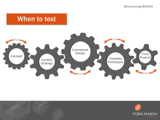 10
@romanocog @AAPOR
When to test
 