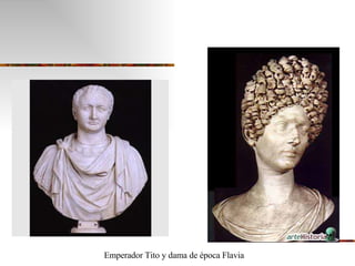 Emperador Tito y dama de época Flavia 
